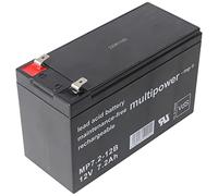 MULTIPOWER mp7.2-12B Batterie au plomb PB avec Faston contacts 6,3 mm