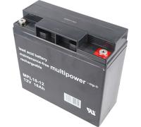 Multipower MPL18-12 12V 18Ah Long Life Batterie plomb AGM Batterie plomb gel