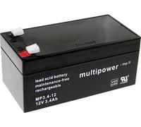 multipower PB-12-3,4-4,8 MP3,4-12 Batterie au plomb 12 V 3.4 Ah plomb (AGM) (l x H x P) 134 x 66.5 x 67 mm cosses plates 4,8 mm