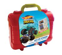 Multiprint – Set de voyage 42143 – 5 tampons Hot Wheels et 10 crayons – Bleu G