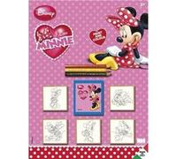 Multiprint Coloriage Minnie Mouse 9 pièces rose Roze G
