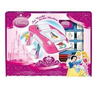 Multiprint Machine Crée Adhésifs Disney Princess, Made in Italy, 7 Timbres, Livre avec Marqueurs, Tampons Enfants, en Bois et Caoutchouc Naturel, Encre Lavable Non Toxique, Idée Cadeau, Art.08660