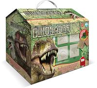 Multiprint Cottage 7 Timbres Enfants Dinosauri, 100% Made in Italy, Tampons Enfants Personnalisés, en Bois et Caoutchouc Naturel, Encre Lavable Non Toxique, Idée Cadeau, Art.09220