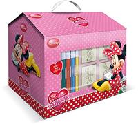 Multiprint Cottage 7 Timbres Enfants Disney Minnie, 100% Made in Italy, Tampons Enfants Personnalisés, en Bois et Caoutchouc Naturel, Encre Lavable Non Toxique, Idée Cadeau, Art.09866