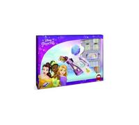 Multiprint Machine Crée Adhésifs Disney Princess, Made in Italy, 7 Timbres, Livre avec Marqueurs, Tampons Enfants, en Bois et Caoutchouc Naturel, Encre Lavable Non Toxique, Idée Cadeau, Art.08660