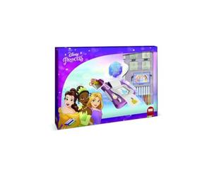 Multiprint Machine Crée Adhésifs Disney Princess, Made in Italy, 7 Timbres, Livre avec Marqueurs, Tampons Enfants, en Bois et Caoutchouc Naturel, Encre Lavable Non Toxique, Idée Cadeau, Art.08660