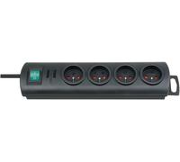 Multiprise 1,5 m 4 prises noir Primera-Line 1153304124
