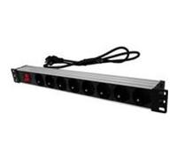 Multiprise 19" 8 voies 3500W IBIZA LIGHT LC806 G
