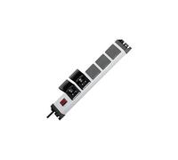 Multiprise 19 pouces 227320017 x5 argent, noir contact de protection