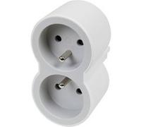 Multiprise 2 prises Legrand blanc et gris