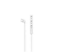 Hama Multiprise 3 prises Euro extra-plate Slim 16A 230V 1700W câble 2,5 m Blanc