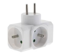 Multiprise 3 prises / Triplite - 3x16A 3680W 230V - Blanc - Zenitech