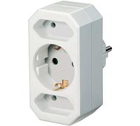 Multiprise 3 Voies 1 Prise Contact/2 Prises Euro, Parasurtenseur Plug-in DE