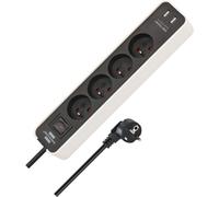 Brennenstuhl Multiprise Ecolor avec 4 Prises +2 Prises USB Longueur 1,5 m