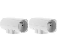 Multiprise 4 Prises latérale 2x16A + 2x6A - Blanc - Zenitech (Lot de 2)