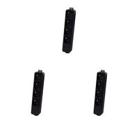 Multiprise 4x16A sans Cordon - Blanc ou Noir - Chacon (Noir) (Lot de 3)