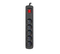 Multiprise 5 entrées avec protection contre les surtensions 1,5 m 3 m 5 m...