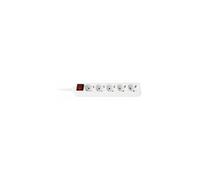 Multiprise 5 Prises avec Interrupteur Ewent EW3916 Schuko Blanc Blanc G