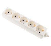 Multiprise 5 Prises Schuko 16A sans câble - Blanc - Zenitech