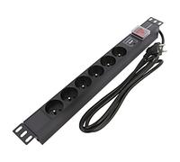 Multiprise 54600 : prises de sécurité : 6 250VAC 16A noir QOLTEC