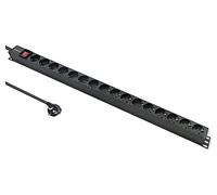 Multiprise 54605 : prises de sécurité : 16 250VAC 16A noir QOLTEC
