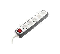 Zenitech - Multiprise 5x16A 2P+T + Interrupteur + Housse - Gris