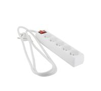 Multiprise 5x16A + interrupteur - 1,5 m - blanc - Chacon