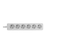 Multiprise 6 prises FR, blanc
