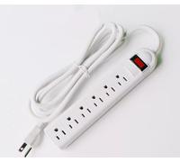 Multiprise 6 prises US prise américaine adaptateur électrique prise homologuée UL Protection contre les surcharges 1.8 m rallonge adaptateur de voyage ( Color : 6 Sockets-horizontal , Size : US Plug S