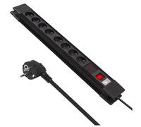 Maclean Bloc d'alimentation MCE11 – 8 prises avec interrupteur, protection contre les surtensions