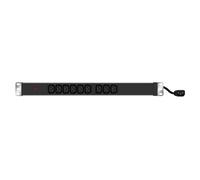 Generique Multiprise rackable 19'' 9 prises IEC C13 avec voyant cordon C14