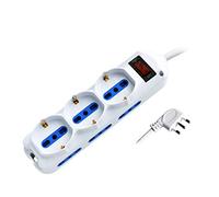 Multiprise 9pos bi-pass + bi-pass/schuko spina10A + inter.