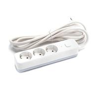 Multiprise à 3 Prises avec Interrupteur, Protection Contre Les surcharges, idéale pour connecter Plusieurs appareils à la Maison ou au Bureau.