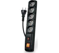 Multiprise Acar F5 protection contre les surtensions 5 prises 1,5m noir connecteur droit (W0104)