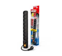 Multiprise Acar S8 protection contre les surtensions 8 prises 1,5 m noir (W0147)