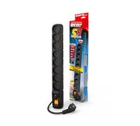 Multiprise Acar S8 protection contre les surtensions 8 prises 3 m noir (W0148)