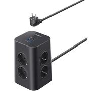 Multiprise Anker (12-en-1, 20 W USB-C, câble 2 m) Noir
