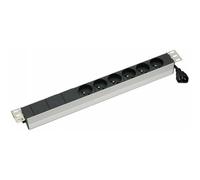 Generique Multiprise 6 prises Aluminium CEE7 – Câble 2,5 m