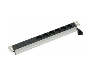 Multiprise - ANTEC - 6 prises - Aluminium - CEE7 - 2,5 m de câble