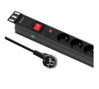Multiprise anti-surtension - Qoltec - 53995 - 6 prises - 1U - 2m - 16A