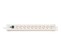 Multiprise avec 10 Prises Type F Premium-Line 3m Brennenstuhl Blanc Incolore G