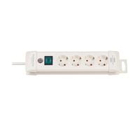 Multiprise avec 4 Prises Type F Premium-Line 1,80m Blanc