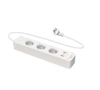 Multiprise avec interrupteur 3 prises + 2 USB-A/C connectée TP Link blanc 1.5m