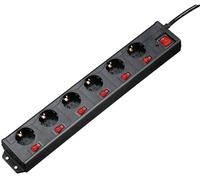 Multiprise avec parafoudre x6 Hama 00137259 IP20 noir