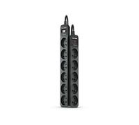 CyberPower Systems Multiprise Parafoudre Tracer III B0520SC0-FR - 5 prises FR 200-250 V 1,8 m Noir