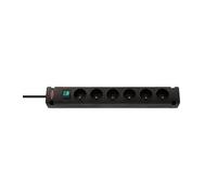 Multiprise Bremounta 6 prises BRENNENSTUHL - 3m - H05VV-F3G1.5 avec interrupteur - noir - 1150651316