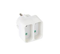 Multiprise biplite DEBFLEX 2P 6 ampères façade blanche