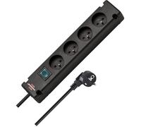 Multiprise Bremounta 4 Prises Avec Interrupteur (Bloc Multiprises Orientées À 90 Degrés Œillets Porte-Vis Pour Fixation 1 5 De Câb