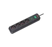 Multiprise BRENNENSTUHL Eco-Line 4 prises Parasurtenseur 4500A avec interrupteur noir 1159701