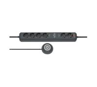 Brennenstuhl Eco-Line Comfort Switch multiprise 2 m 6 sortie(s) CA Anthracite